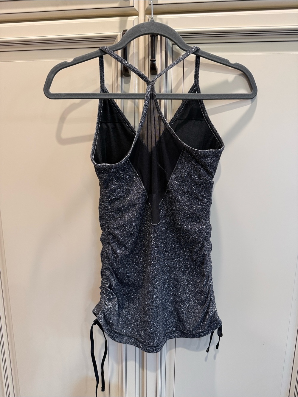 LULULEMON SPECKLED RUCHED RACERBACK TANK TOP - Picture 2 of 4